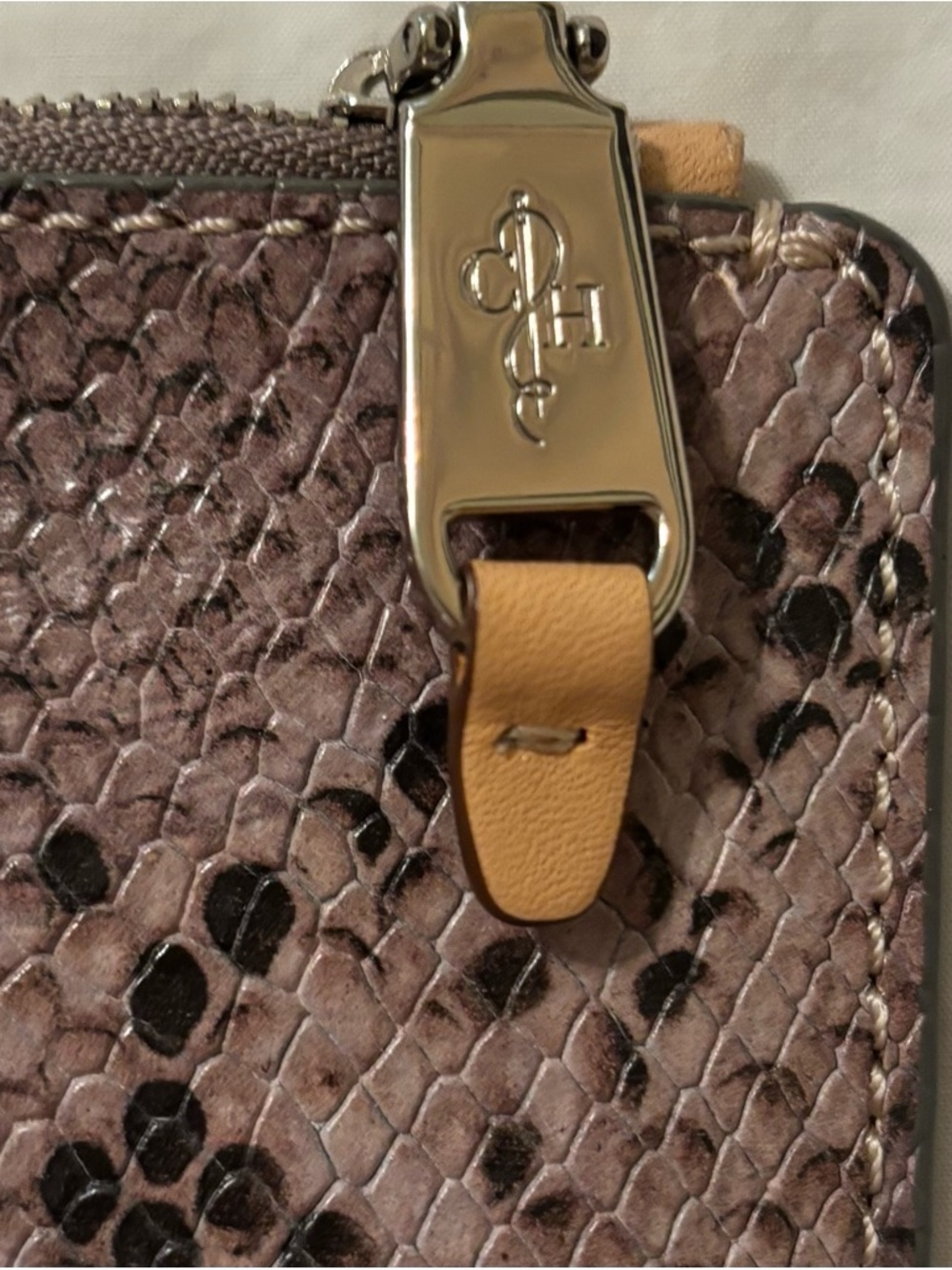 Cole Haan snake print leather wristlet - Like New - Picture 4 of 5